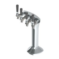 Chrome Plated Brass 4 Faucets Snake Tower with Air Cooled Technology