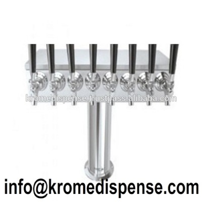 8 Faucets T Tower Brushed Stainless with Air Cooled Technology