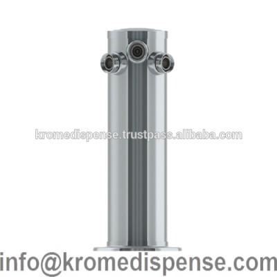 SS Polished 4" Column Tower with Glyco Cold Technology